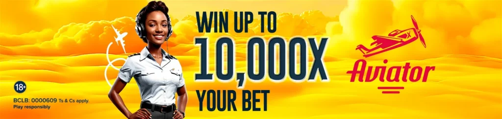 Win up to 10,000 times your bet with JamboBet Aviator.