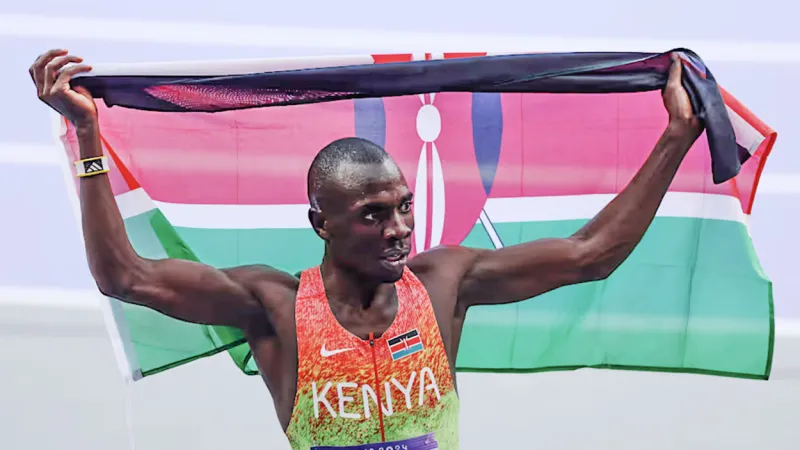 Emmanuel WANYONYI Poised to break Rudisha's record after winning Gold medal in Paris Olympics