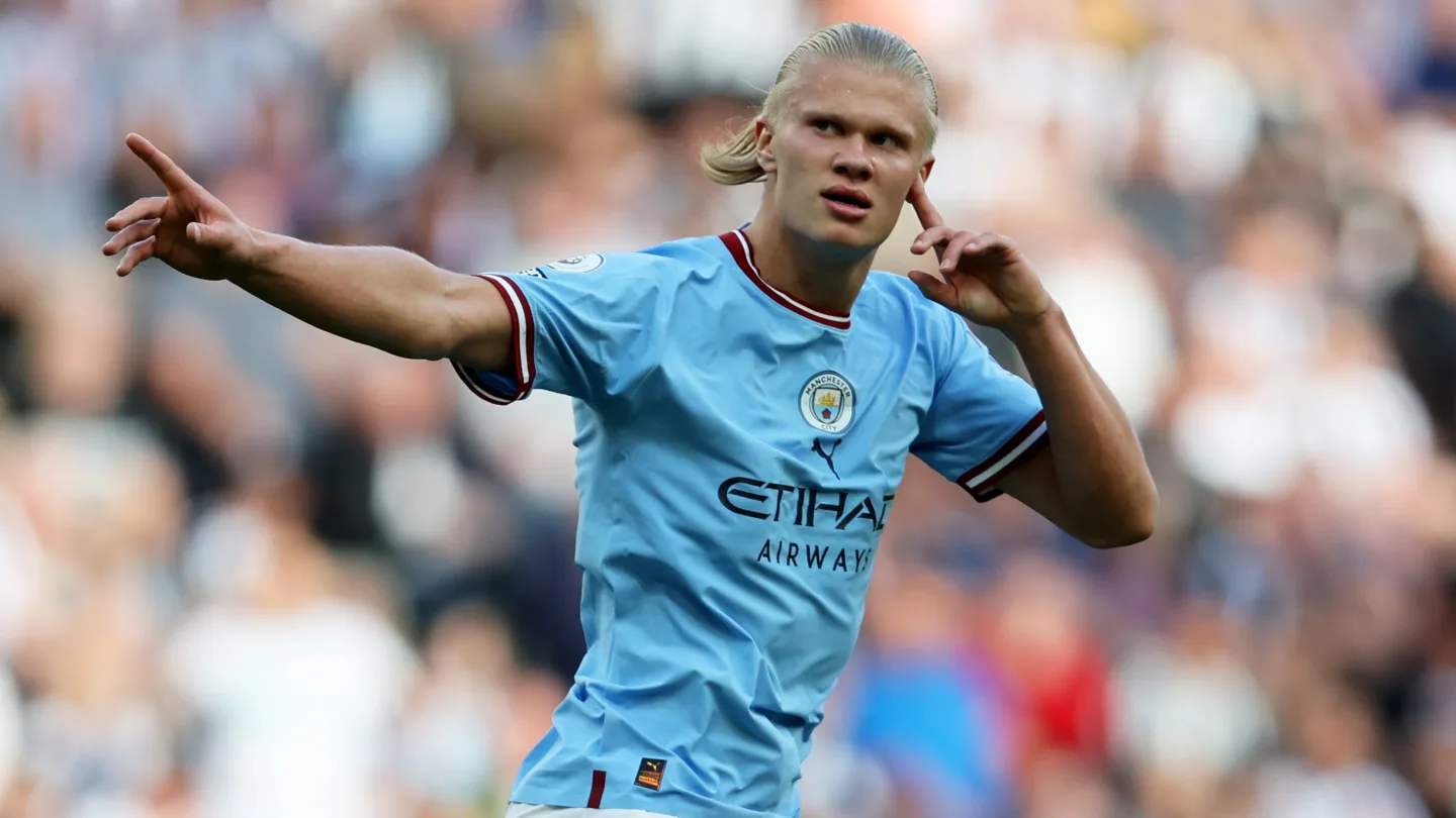 Erling Haaland scores first goal against chelsea