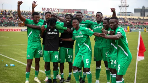 Gor Mahia celebrates their win against El Merrick