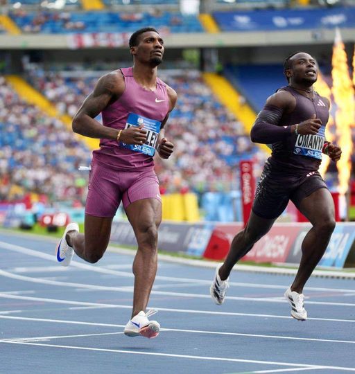 Kenya's Ferdinand Omanyala clocked 9.88, finishing second behind America's Fred Kerley at the Silesia Diamond League in Poland