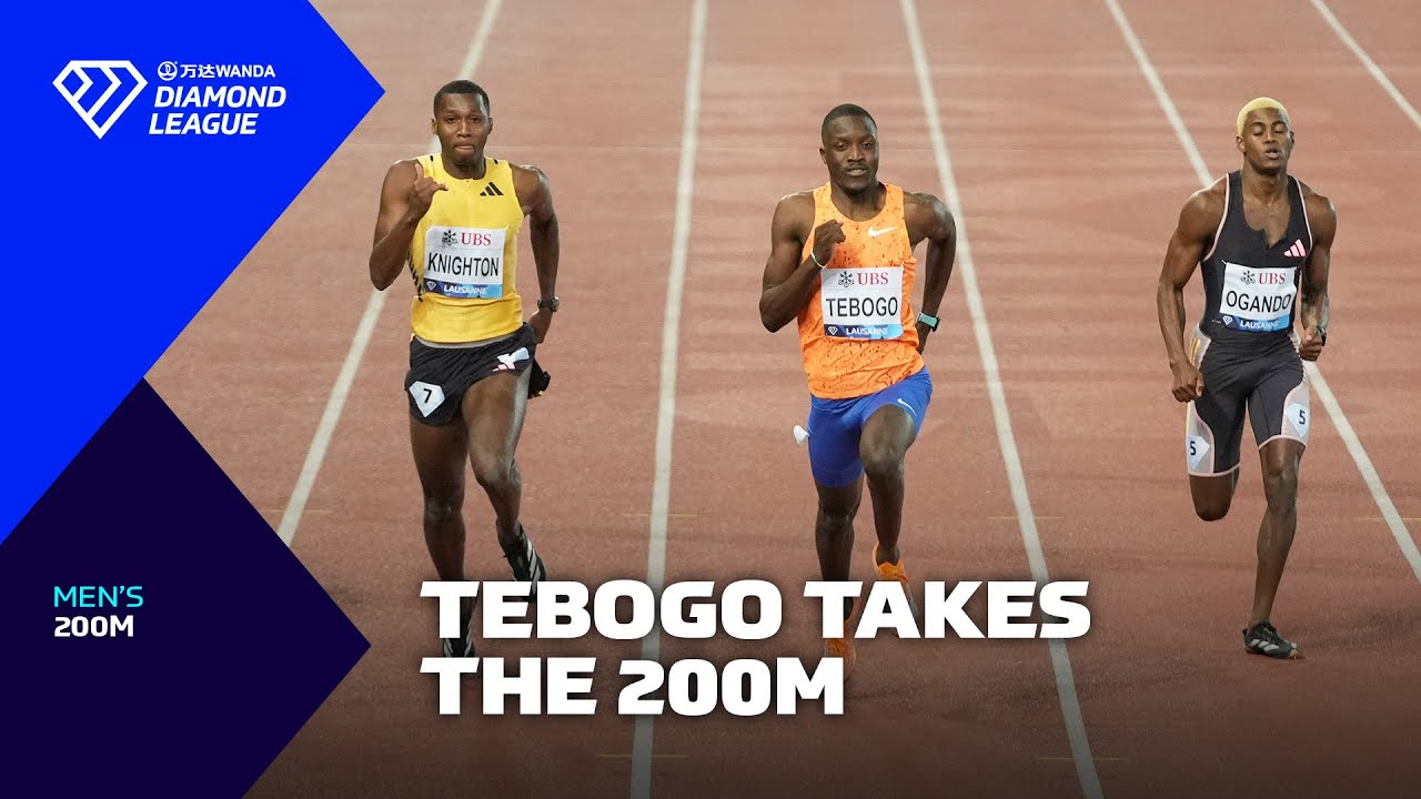 Letsile Tebogo continues hot streak to claim 200m win at Lausanne Diamond League