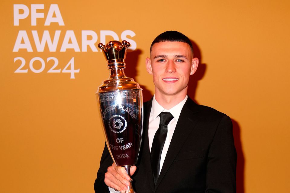 Manchester City's Phil Foden wins PFA player of year award