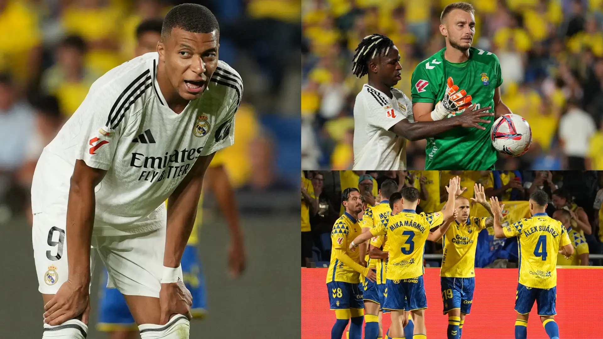 UD Las Palmas 1-1 Real Madrid - Blancos held by Las Palmas as Kylian Mbappe's Liga goal drought continues