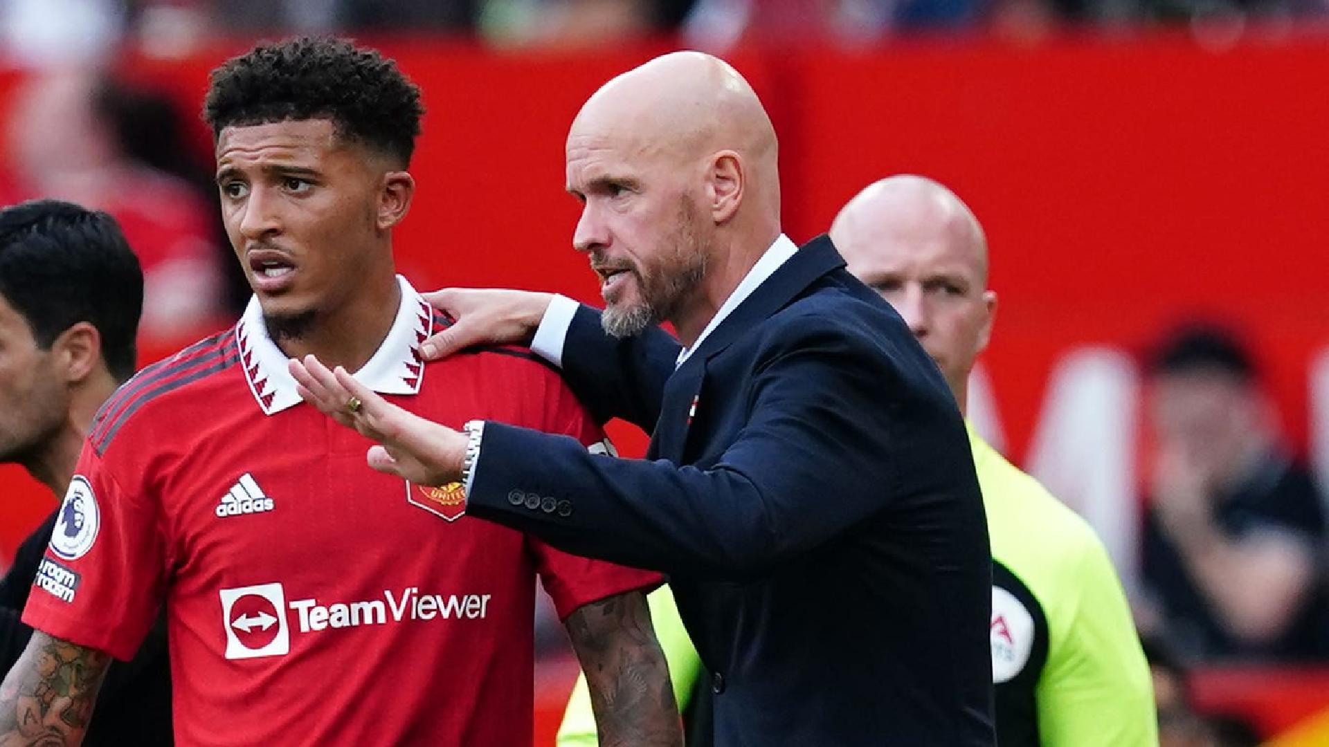 United boss Erik ten Hag left Sancho out of the squad that beat Fulham last week