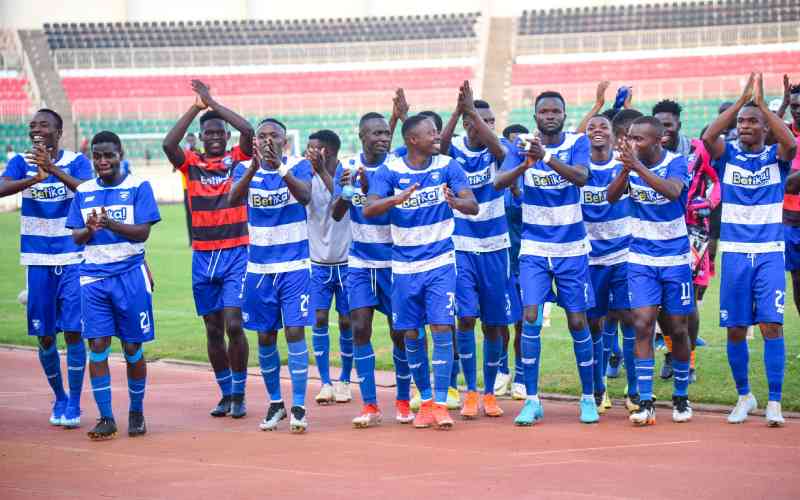 AFC Leopards are currently leading the log after 4-0 victory over Mathare United