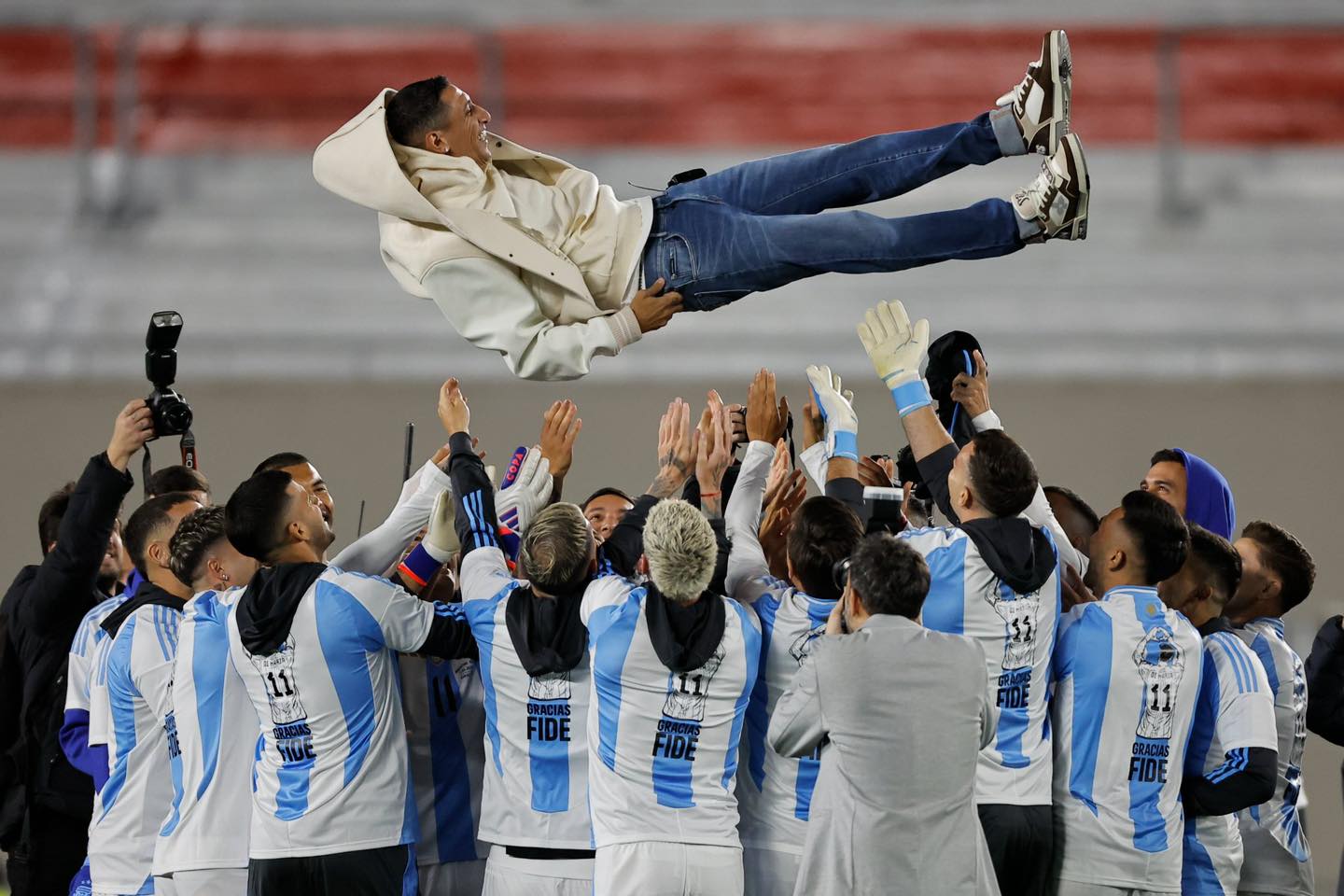 Ángel Di Maria“Now I’ll be just another fan, cheering the team on from up there”