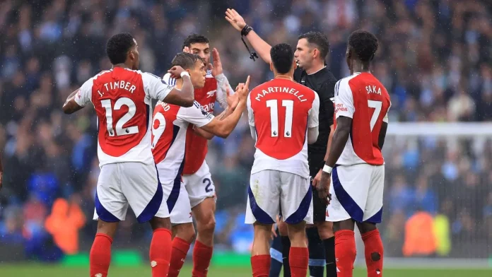 Arsenal star Leandro Trossard was sent off vs Man City in controversial red card repeat