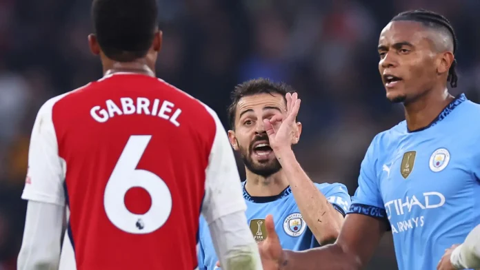 Bernardo Silva and Man City players taunt Arsenal over lack of trophies