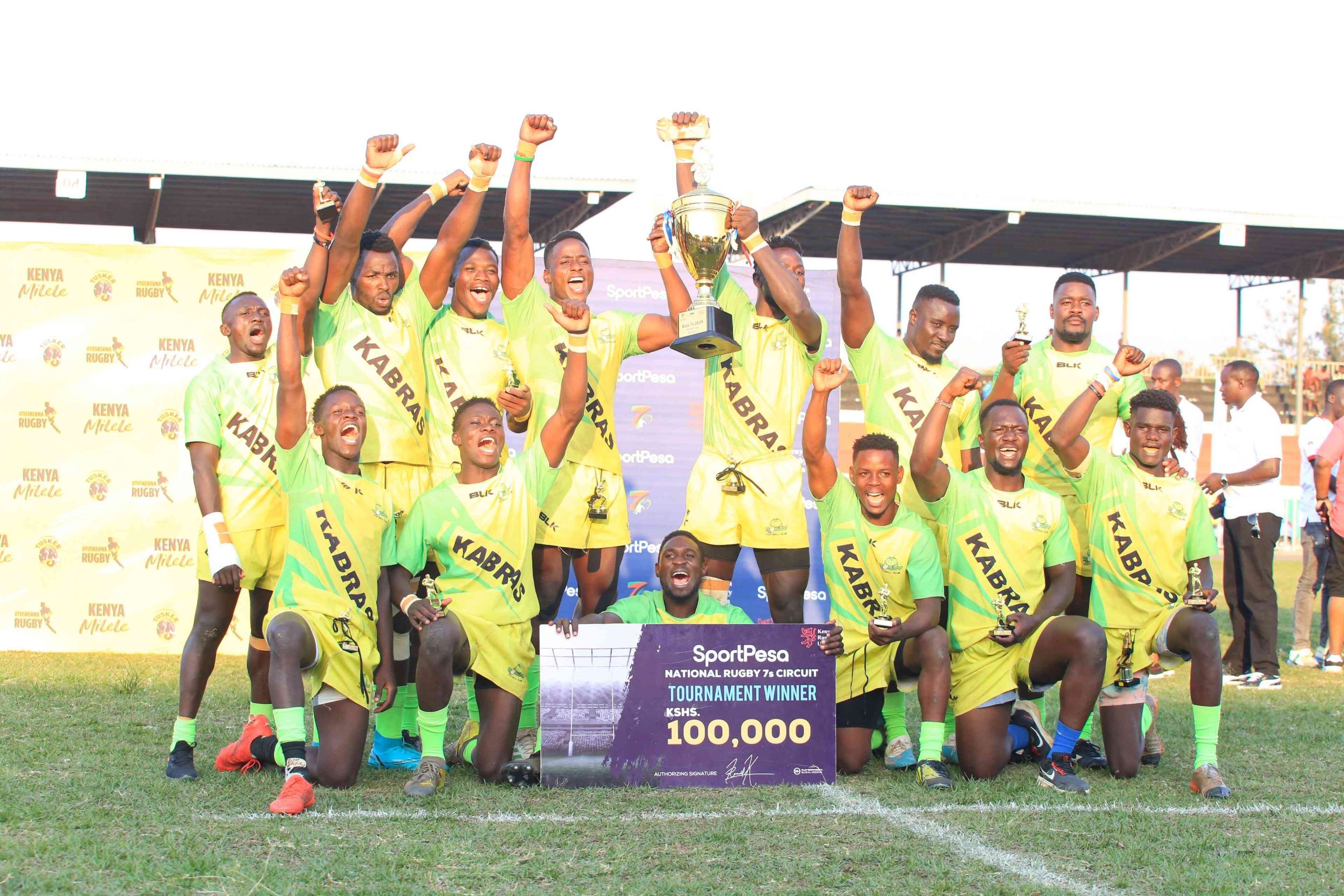 Coach Carlos Katywa led Kabras to a commanding Dala 7s Victory in Kisumu