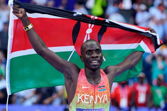 Emmanuel WANYONYI won men's 800m gold at the Paris 2024 Olympics