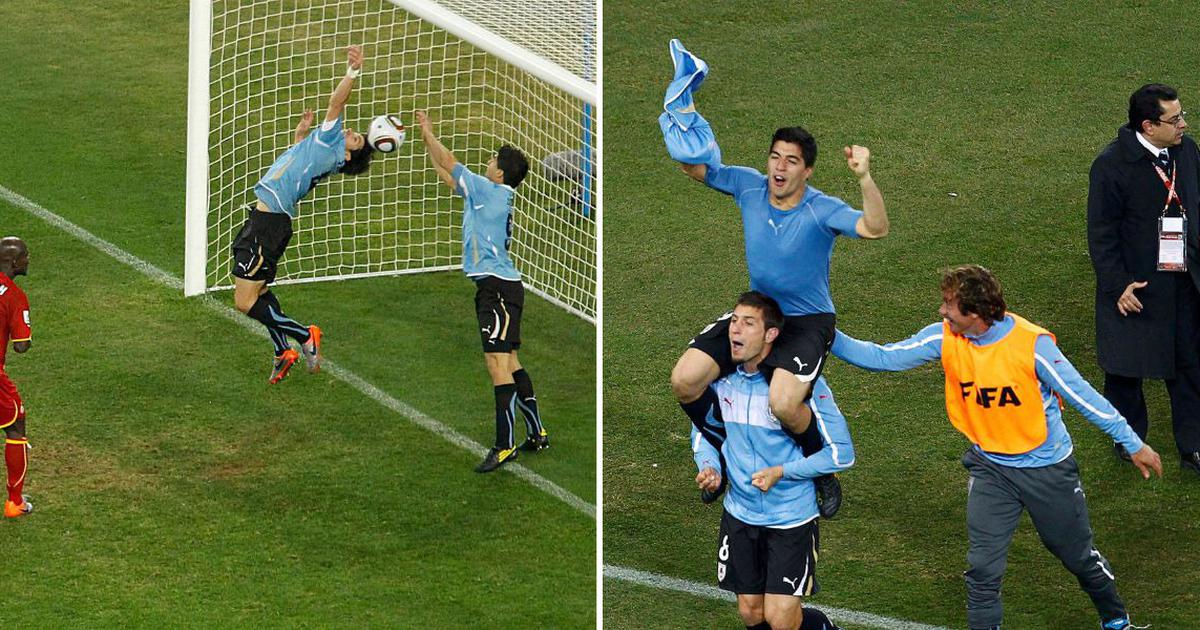 Infamous Luis Suarez handball, Ghana's heartbreaking miss at the 2010 World Cup