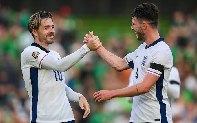 Jack Grealish and Declan Rice Scored to give England their first win under Lee Carsley