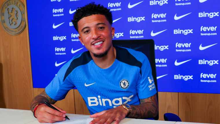 Jadon Sancho completed loan move to Chelsea from Manchester United