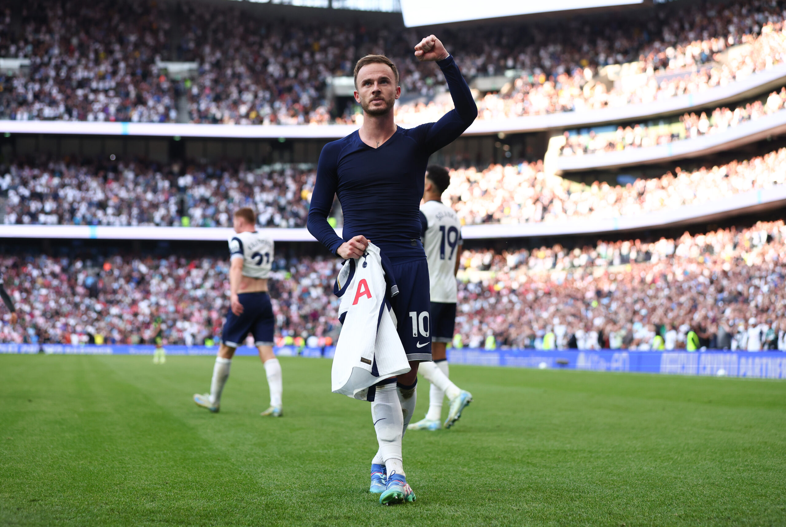 James-Maddison-of-Tottenham-Hotspur-celebrates-scoring-their-third-goal