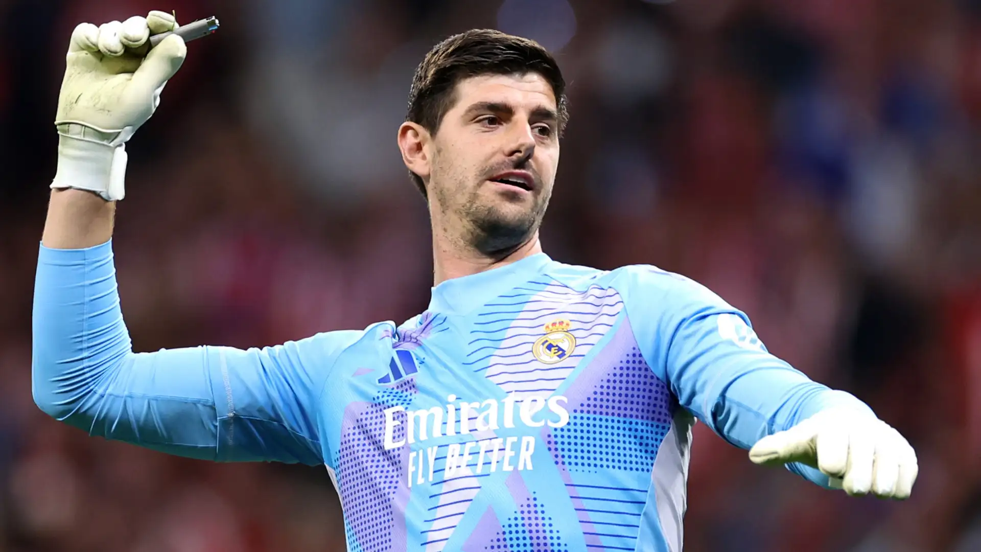 Madrid Derby was Suspended After Fans Targeted Real Madrid Goalkeeper Thibaut Courtois