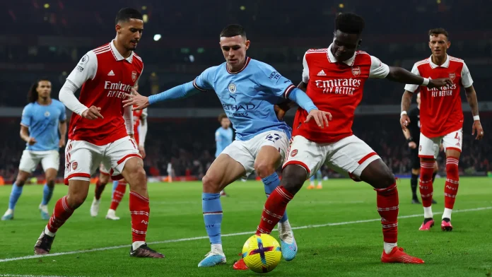 Man City set to battle Arsenal in a premier league title clash