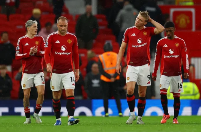 Manchester united suffered a humiliating 3-0 defeat to Totenham