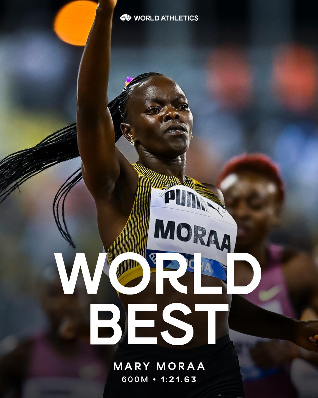 Mary Moraa shatters Caster Semenya's world record in Berlin clocking 1:21:63