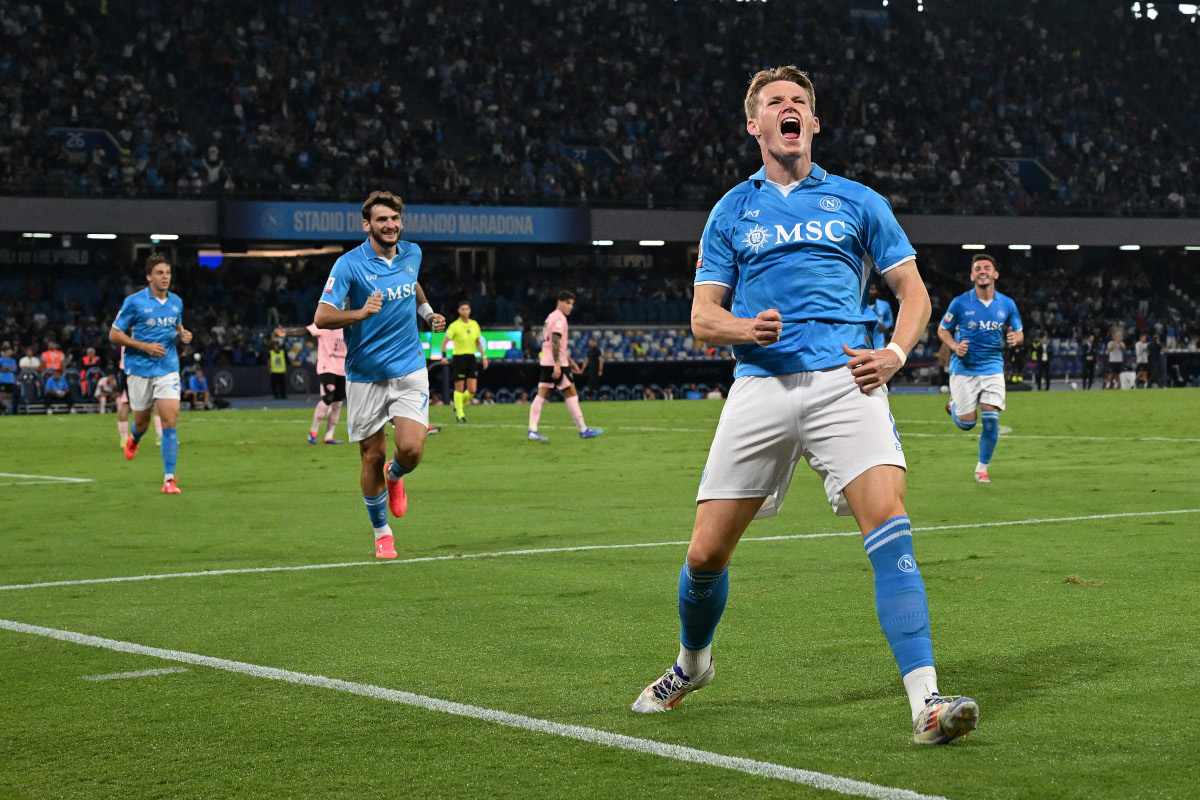 Scott McTominay scored his first goal for Napoli