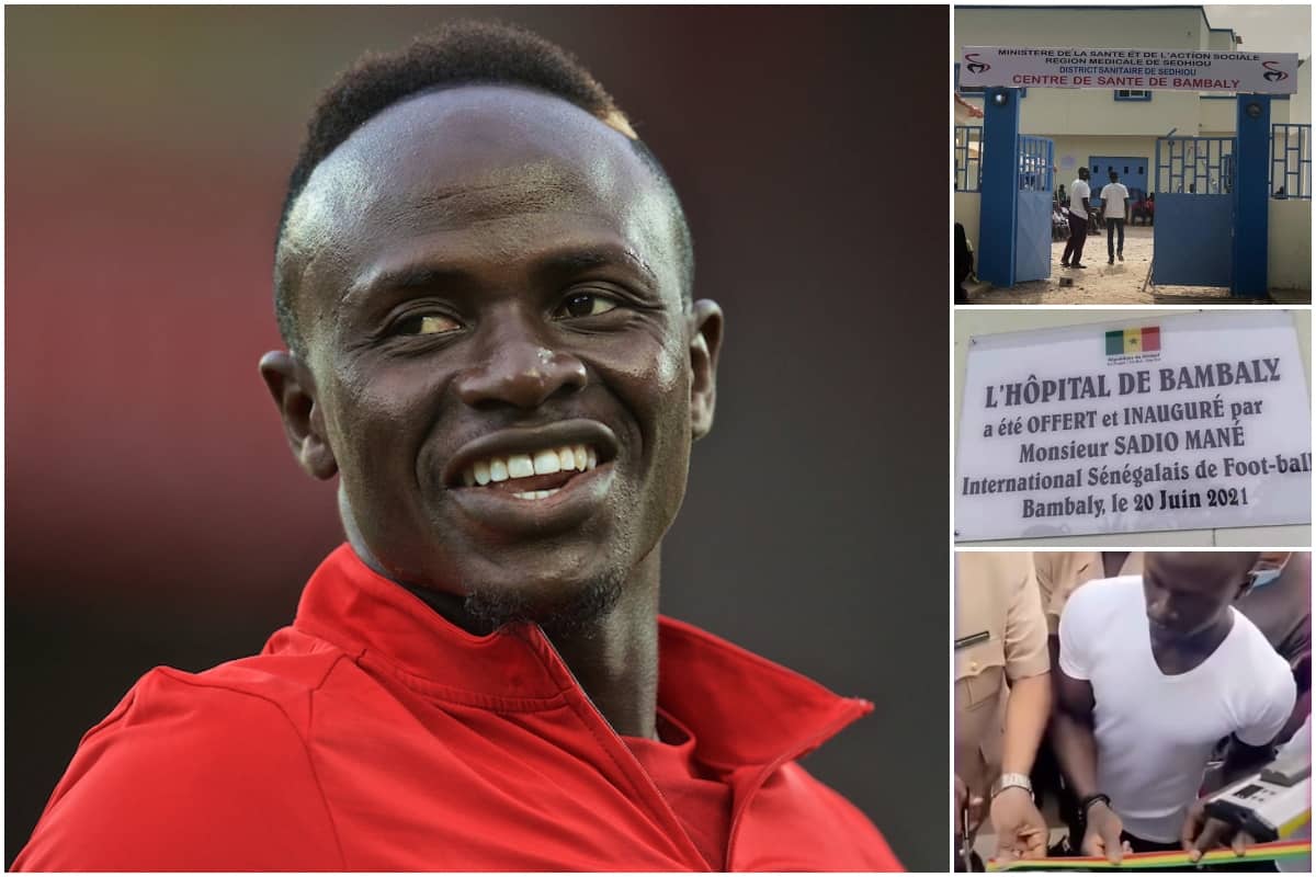 Sadio Mane cuts ribbon for hometown hospital after £455,000 donation