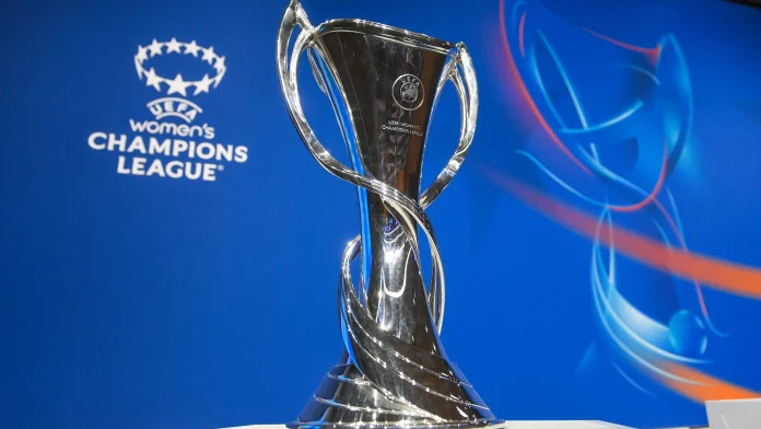 The UEFA Women's Champions League trophy