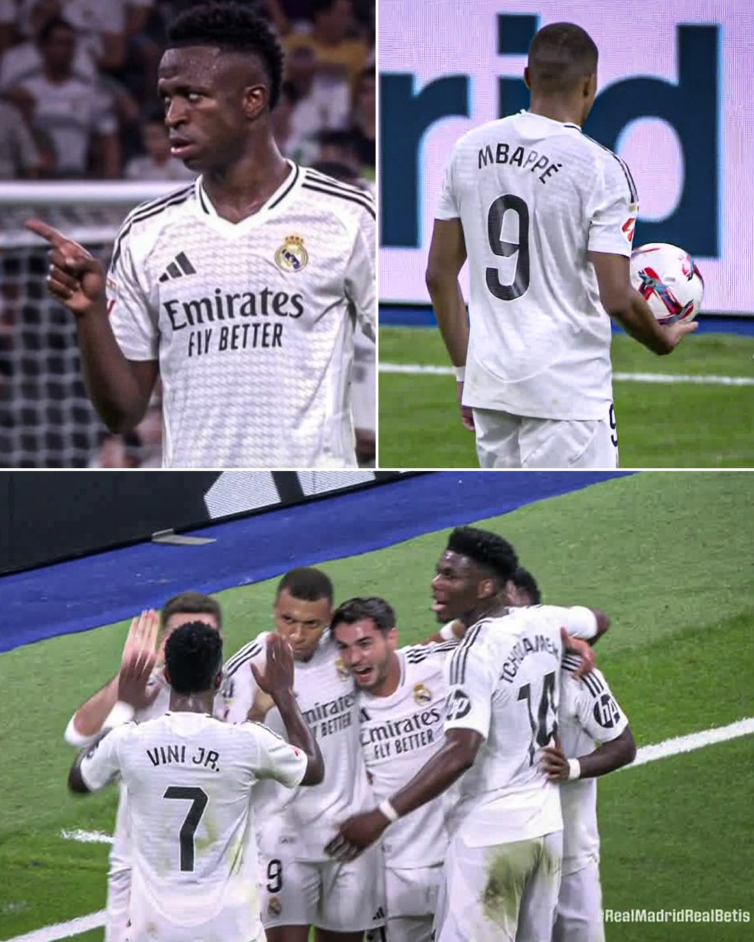 Vinicius Jr Lets Kylian Mbappe Take Penalty, Urges Fans To Cheer for French Striker During Real Madrid vs Real Betis