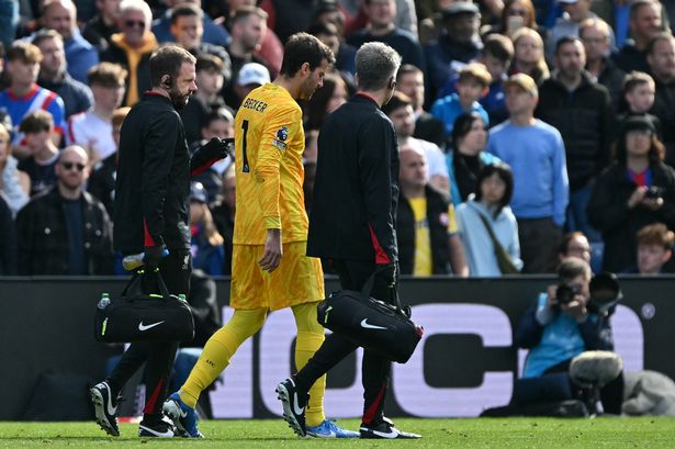 Alisson picked a hamstring during Liverpool's 1-0 against Crystal Palace 