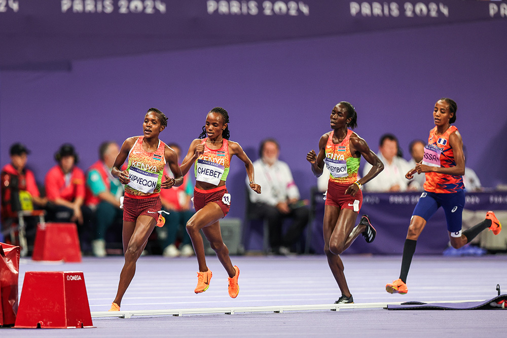 Beatrice Chebet won gold for Kenya as Kipyegon reclaimed silver in Olympic Womens 5000 heat