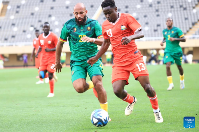 Cameroon edges Kenya to tighten grip on Group J lead