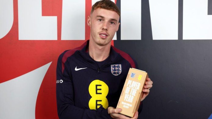 Cole Palmer named England men's player of the year