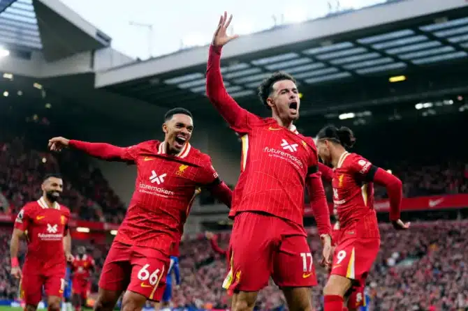 Curtis Jones scored the winning goal against Chelsea