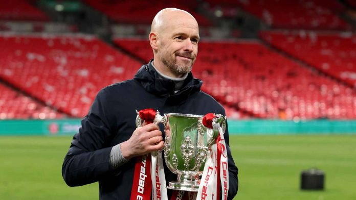 Erik Ten Hag won Carabao and FA cup in his first two seasons at United