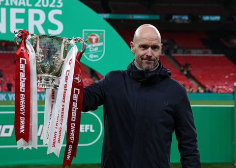 Erik ten Hag has two trophies in two seasons at Manchester United. Carabao Cup and FA Cup