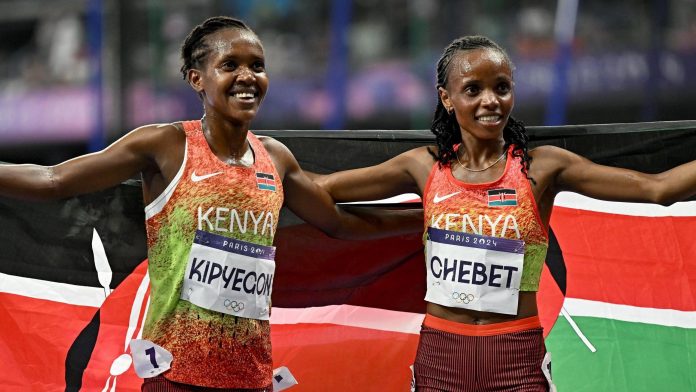 Faith Kipyegon and Beatrice Chebet had a stellar season winning gold medals at 2024 Paris Olympics