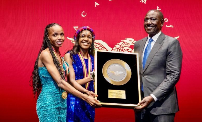 Kipyegon and Chebet were honoured in New York for exemplary track performances