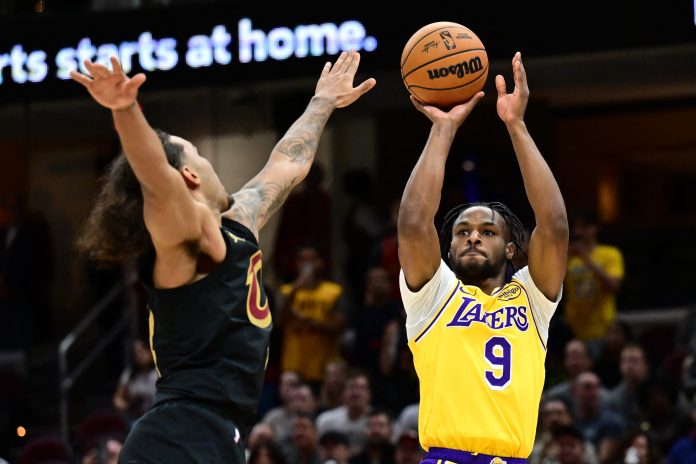 Lakers fall to Cavs as Bronny scores first NBA bucket