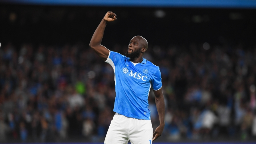 Lukaku scored Napoli's second goal from the penalty spot