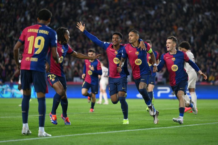 Raphinha steals the show with a hat trick in Barcelona's statement Champions League win over Bayern