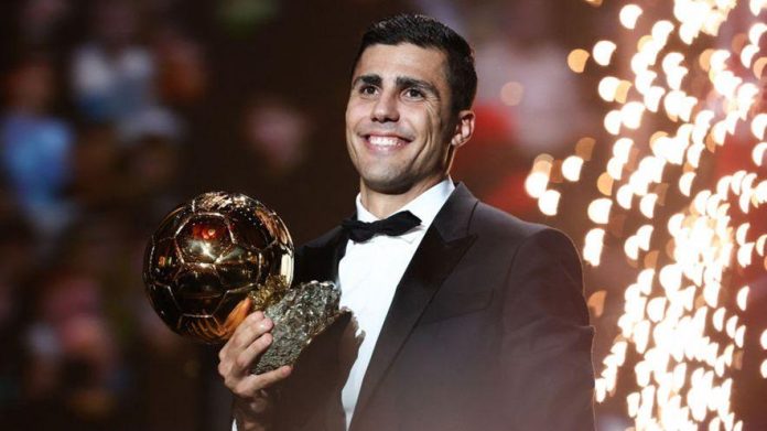 Rodri wins Ballon d'Or award for best men's player in world soccer