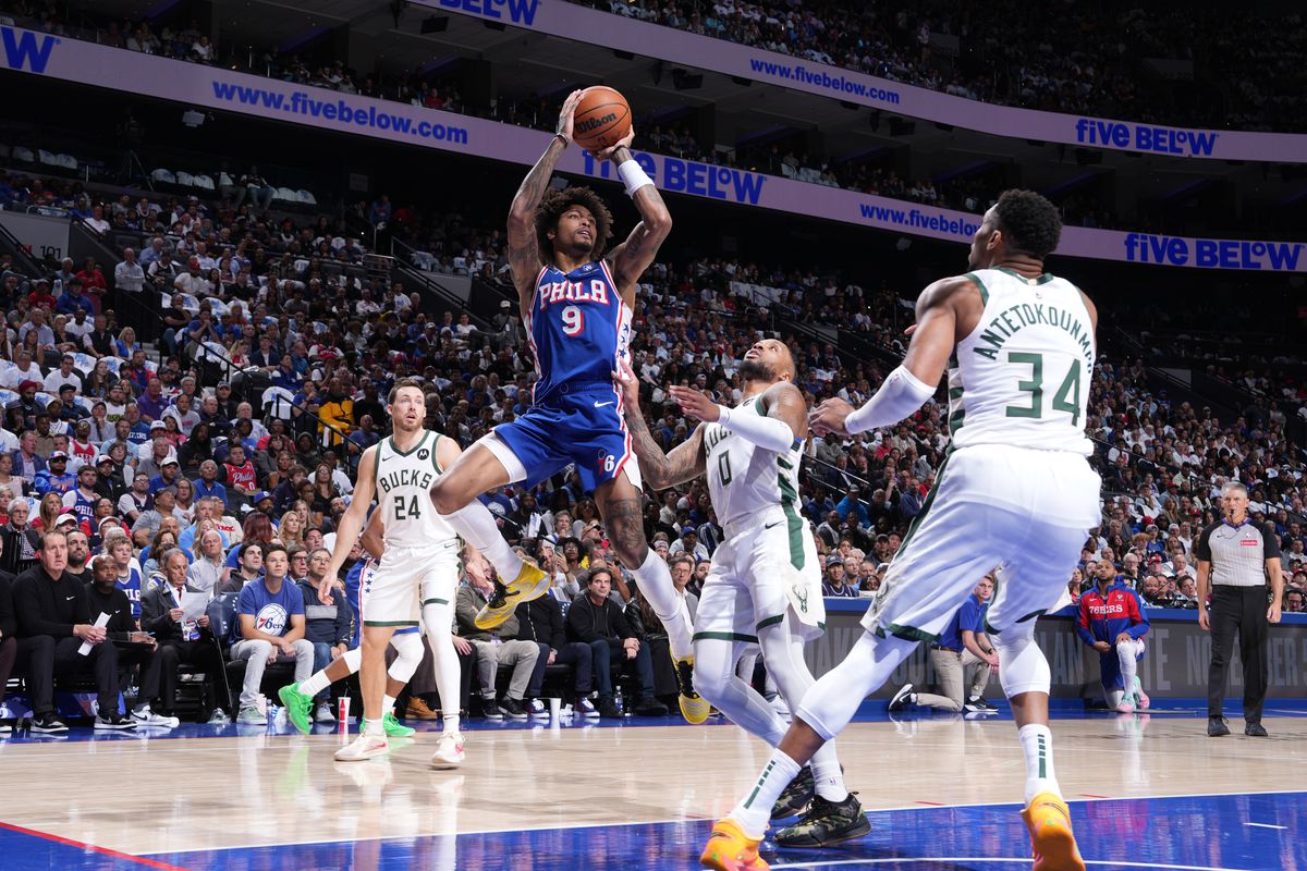 Tyrese Maxey struggles, Sixers beat up by Bucks in opener without Joel Embiid, Paul George