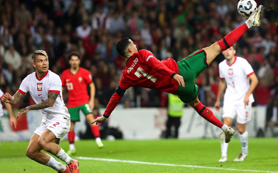 Cristiano Ronaldo’s 910th career goal was a sublime bicycle kick