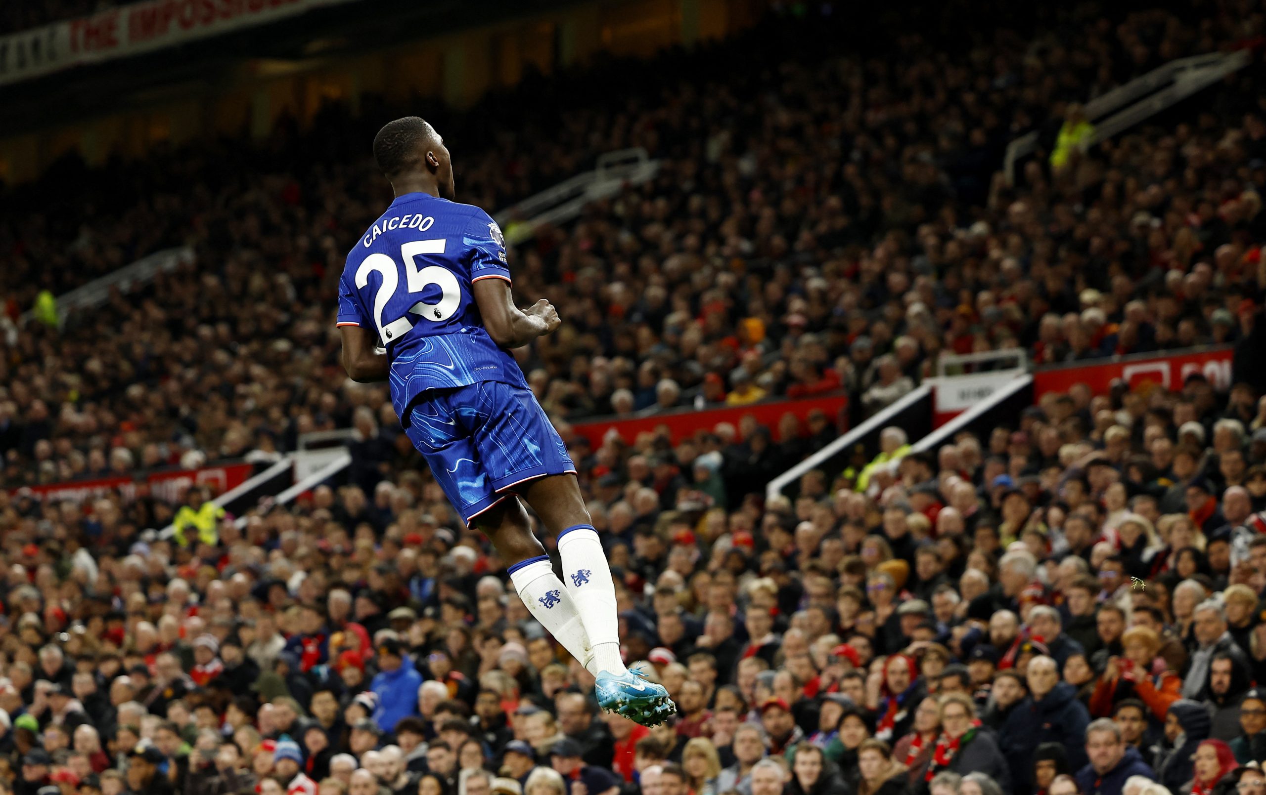 Moises Caicedo scored epic goal for Chelsea in 1-1 draw at Manchester United