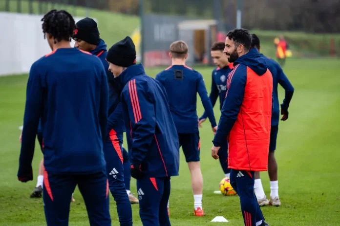 Ruben Amorim conducted first training session on Wednesday ahead of his Premier League debut against Ipswich