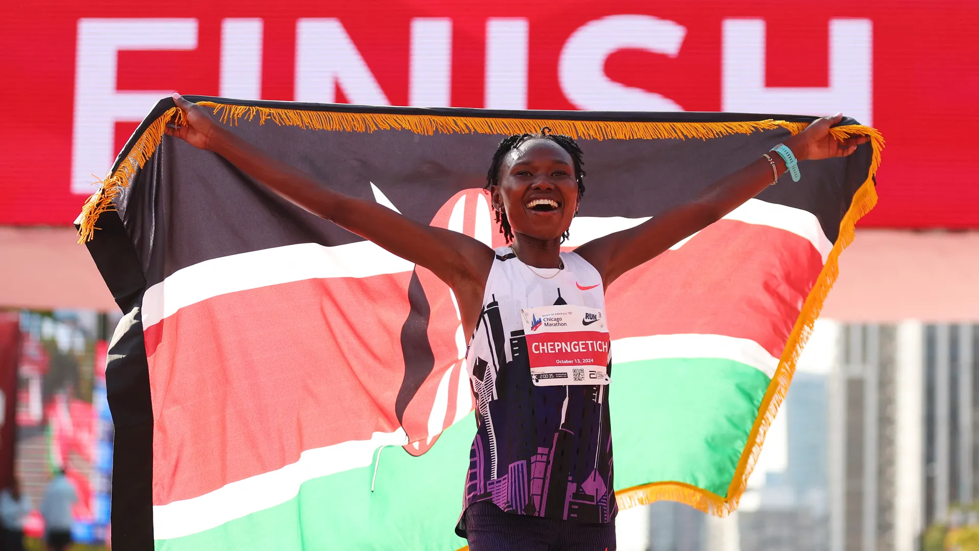 Ruth Chepngetich smashed marathon world record by nearly two minutes in Chicago clocking 2:09:56