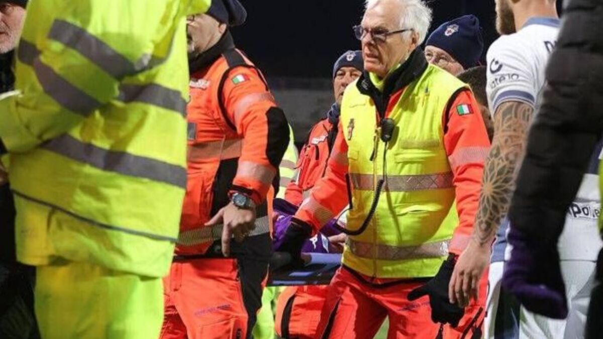 Medical personnel treated Bove after his collapse ( Image: Gabriele Maltinti/Getty Images)