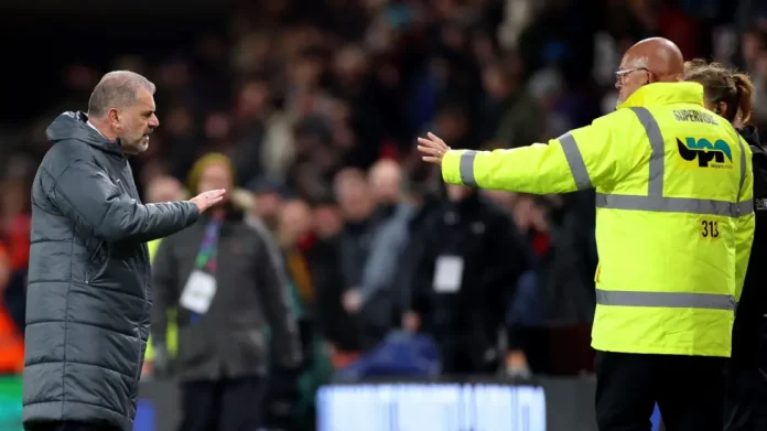 Ange Postecoglou confronted a group of Spurs fans after Tottenham's loss to Bournemouth