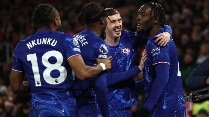 Chelsea battered Southampton 5-1 St Mary’s on Wednesday as injury-hit Saints imploded and had captain Jack Stephens sent off in the first half for pulling Cucurella's hair