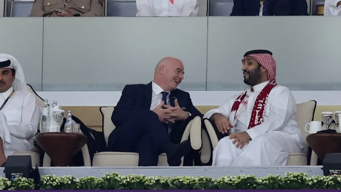 FIFA president Gianni Infantino has been instrumental in Saudi Arabia getting the World Cup (Image: Getty Images)