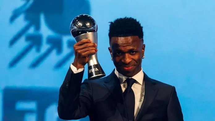 Vinicius Junior won the FIFA Best award (Image: KARIM JAAFAR/AFP via Getty Images)